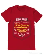 Tricou ADLER barbat Timisoara Rosu