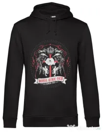 Hoodie barbat cu gluga Nihil Sine Deo Negru