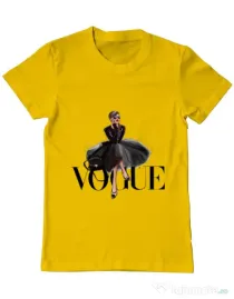 Tricou ADLER barbat Little black tutu Galben