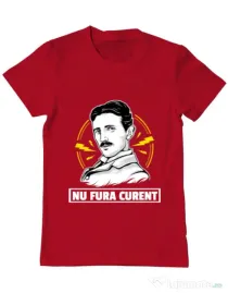 Tricou ADLER barbat Nu fura curent Rosu