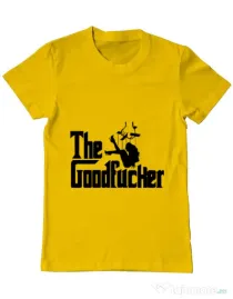 Tricou ADLER barbat The goodfucker Galben