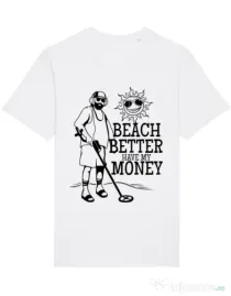 Tricou STANLEY STELLA barbat Beach better have my money Alb
