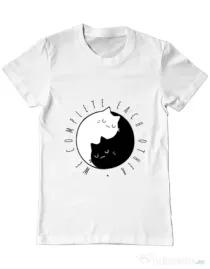 Tricou ADLER barbat We complete each other Alb