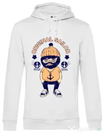 Hoodie barbat cu gluga Original sailor Alb
