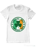 Tricou ADLER barbat Irish Drinking Team Alb