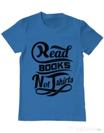 Tricou ADLER barbat Read books Albastru azuriu