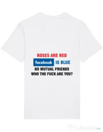 Tricou STANLEY STELLA barbat Roses are red Alb