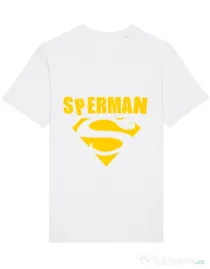 Tricou STANLEY STELLA barbat Sperman Alb