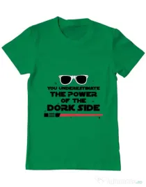 Tricou ADLER barbat The power of the dork side Verde mediu