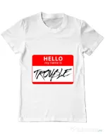 Tricou ADLER barbat Trouble Alb