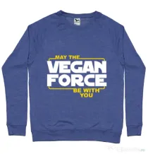 Bluza ADLER barbat Vegan force Albastru melanj