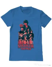 Tricou ADLER barbat Stranger team Albastru azuriu 
