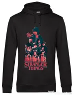 Hoodie barbat cu gluga Stranger team Negru