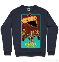 Bluza ADLER barbat Stranger pizza Denim inchis