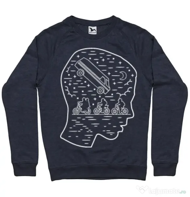 Bluza ADLER barbat Stranger night Denim inchis