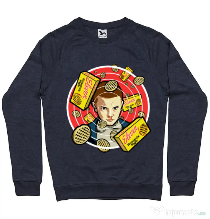 Bluza ADLER barbat Stranger Waffles Denim inchis