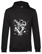 Hoodie barbat cu gluga Skate Space Negru