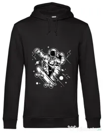 Hoodie barbat cu gluga Skate Space Negru