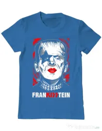 Tricou ADLER barbat FRANKISSTEIN Albastru azuriu