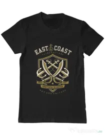 Tricou ADLER barbat East Coast Negru