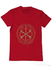 Tricou ADLER barbat Cross Bones Rosu