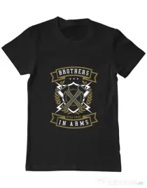 Tricou ADLER barbat Brother In Arms Negru
