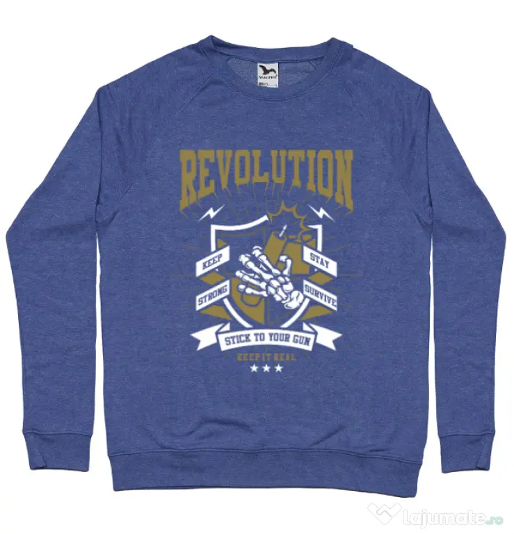 Bluza ADLER barbat Revolution Albastru melanj