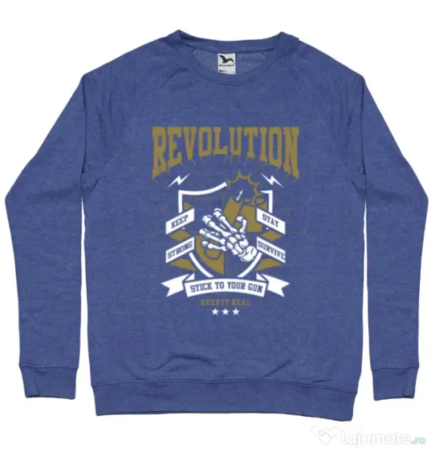 Bluza ADLER barbat Revolution Albastru melanj