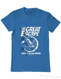 Tricou ADLER barbat The Great Escape Albastru azuriu