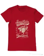 Tricou ADLER barbat Speed Racer Rosu