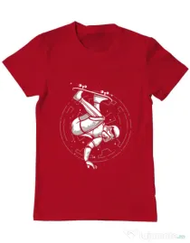 Tricou ADLER barbat Skatetrooper Rosu