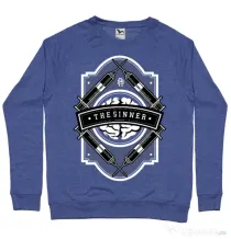 Bluza ADLER barbat The Sinner Albastru melanj