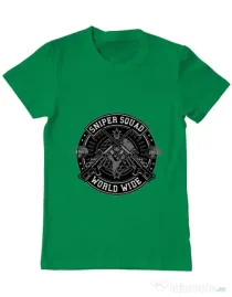 Tricou ADLER barbat Sniper Squad Verde mediu