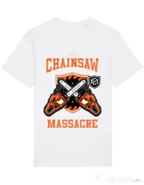 Tricou STANLEY STELLA barbat The Chainsaw Massacre Alb