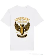 Tricou STANLEY STELLA barbat Dropbombs Alb