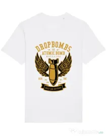 Tricou STANLEY STELLA barbat Dropbombs Alb