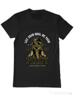 Tricou ADLER barbat Let Your Soul Be Your Pilot Negru