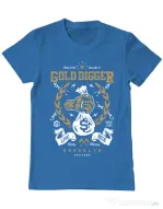 Tricou ADLER barbat Gold Digger Albastru azuriu
