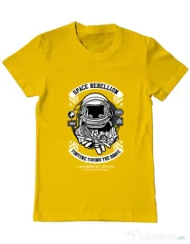 Tricou ADLER barbat Space Rebellion Galben