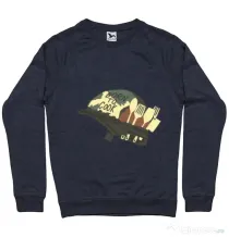Bluza ADLER barbat Born To Cook Denim inchis