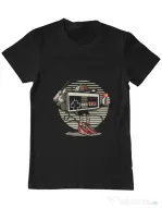 Tricou ADLER barbat Let's Play Negru