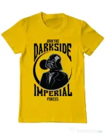 Tricou ADLER barbat Darkside Galben