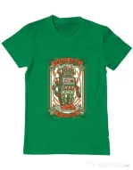Tricou ADLER barbat Vintage Robot Verde mediu