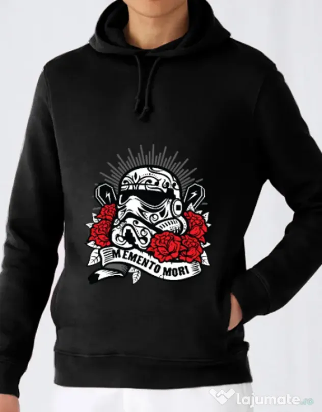 Hoodie barbat cu gluga Dead Trooper Negru