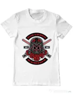 Tricou ADLER barbat Darth Vader Sugar Skull Alb