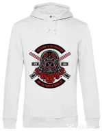 Hoodie barbat cu gluga Darth Vader Sugar Skull Alb