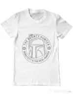 Tricou ADLER barbat Bounty Hunter Alb