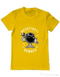 Tricou ADLER barbat Basketball Bomber Galben