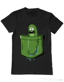 Tricou ADLER barbat Pocket Pickle Negru
