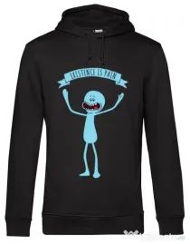 Hoodie barbat cu gluga Existence is pain Negru